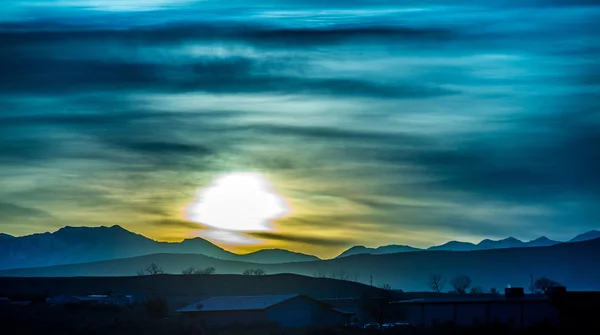 Napkelte felett a colorado Sziklás-hegység — Stock Fotó