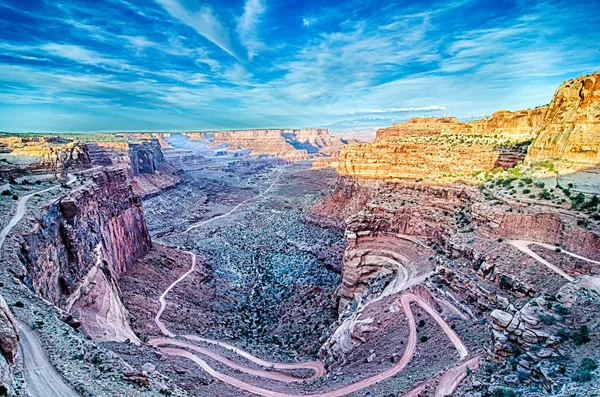 Beyaz jant yol - Canyonlands Milli Parkı Utah — Stok fotoğraf