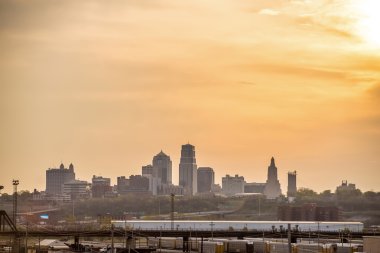Kansas City skyline gündoğumu