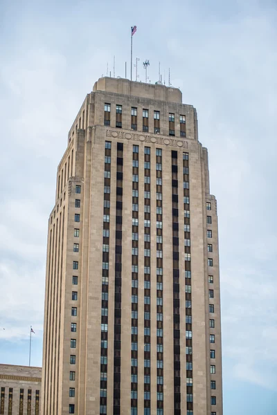 Kansas City horizonte ao nascer do sol — Fotografia de Stock