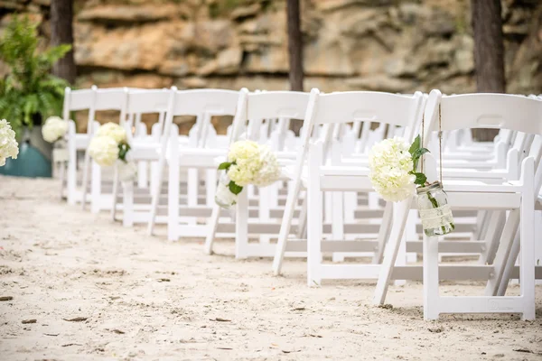 Isla de la boda en arena blanca — Foto de Stock