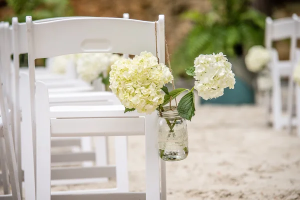 Isla de la boda en arena blanca — Foto de Stock