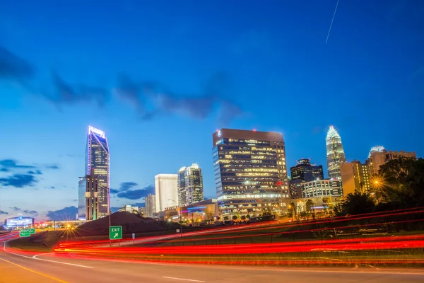 Centrum av Charlotte North Carolina skyline — Stockfoto