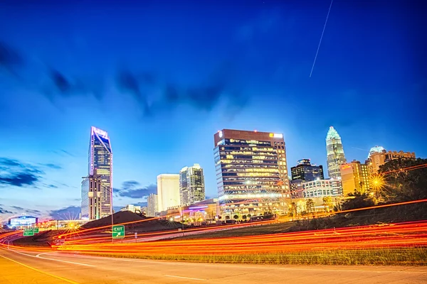 Centrum av Charlotte North Carolina skyline — Stockfoto