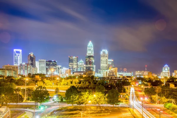 Centrum av Charlotte North Carolina skyline — Stockfoto