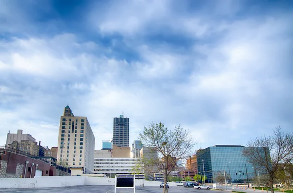 Kansas City skyline at sunrise — Stock Photo, Image