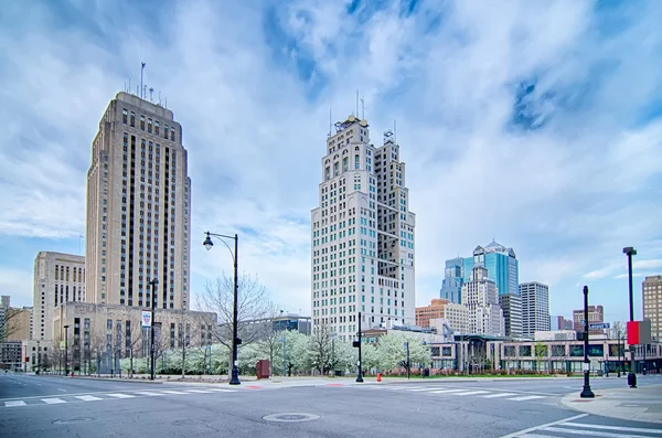 Kansas City horizonte ao nascer do sol — Fotografia de Stock