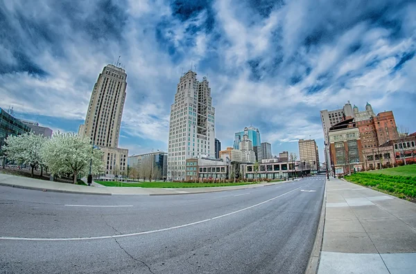 Kansas City skyline at sunrise — Stock Photo, Image