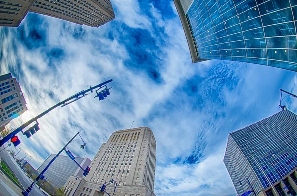 Skyline van de stad van Kansas bij zonsopgang — Stockfoto