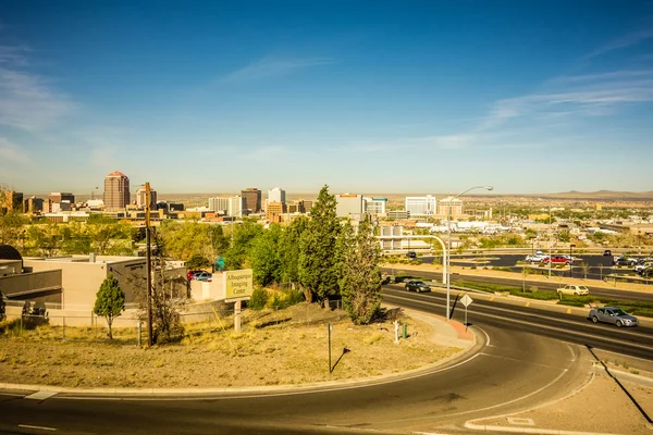 Albuquerque w Nowym Meksyku panoramę śródmieścia — Zdjęcie stockowe