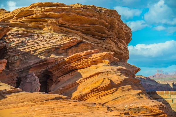 Waves geological rock formations in arizona — Stock Photo, Image