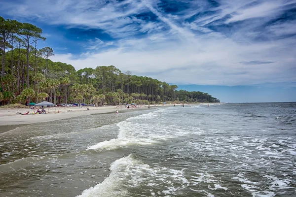 Chasse île plage scènes — Photo