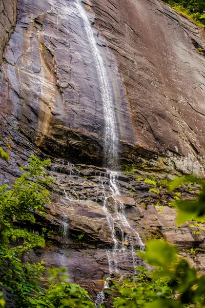 Hickory nut waterfalls during daylight summer — Stock Photo, Image