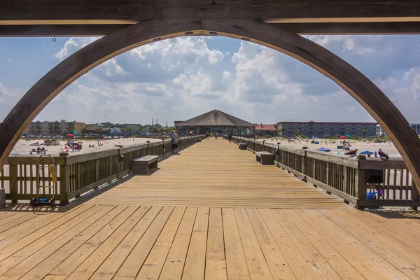 Tybee island beach scény — Stock fotografie