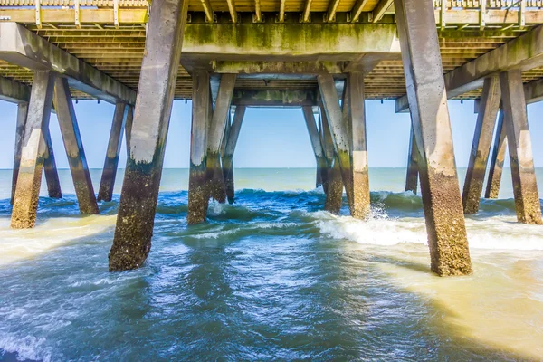 Tybee island beach scény — Stock fotografie