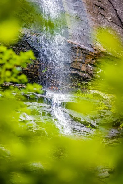 Hickory nut waterfalls during daylight summer — Stock Photo, Image
