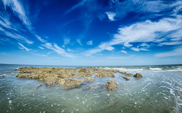 Escenas de playa en la isla de caza sur carolina — Foto de Stock