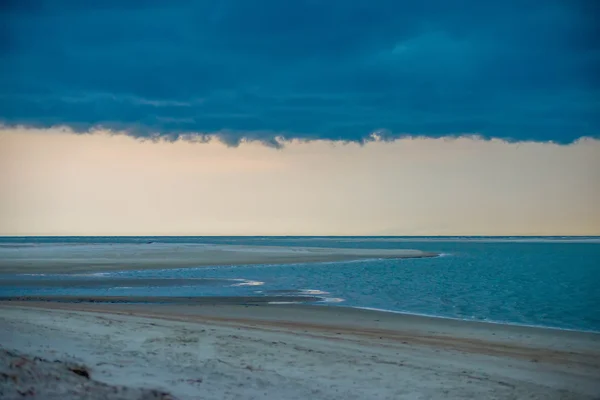 Tybee island w pobliżu savannah Gruzja plaży sceny — Zdjęcie stockowe