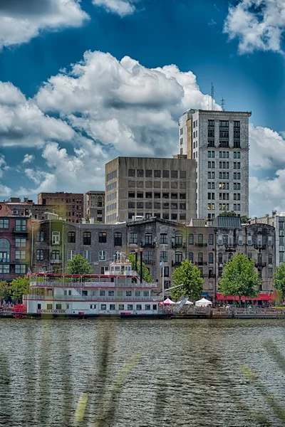 Savannah Georgia USA skyline en el centro —  Fotos de Stock