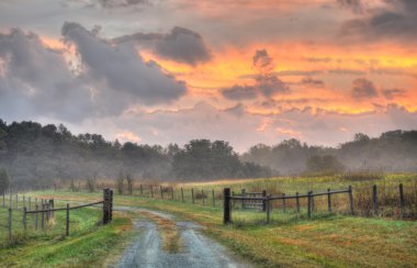 farmscape gündoğumu sabah erken