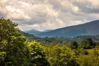 Ashe İlçesi Dağları Kuzey Carolina Seen From Blue Ridge
