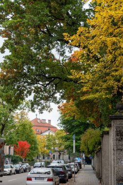 Sonbahar mevsiminde Münih Almanya 'nın manzarası