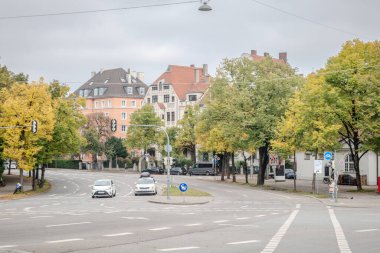Sonbahar mevsiminde Münih Almanya 'nın manzarası