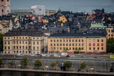 tarihi kentin doğal görünümü (gamla stan) Stockholm, İsveç
