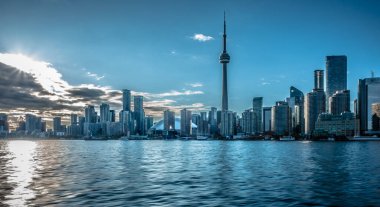 Toronto manzarası gün zaman panoramik manzaralı 