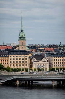 tarihi kentin doğal görünümü (gamla stan) Stockholm, İsveç