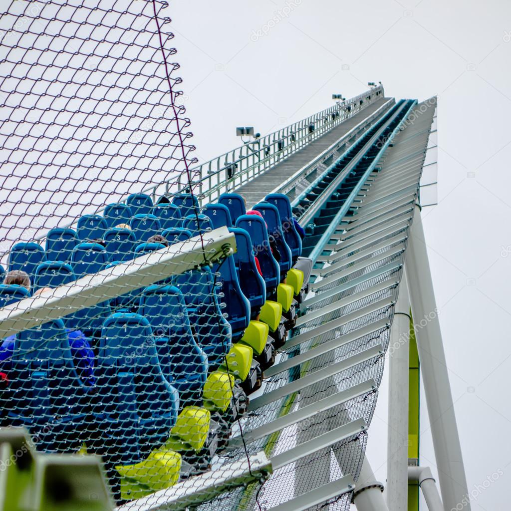 crazy rollercoaster rides at amusement park