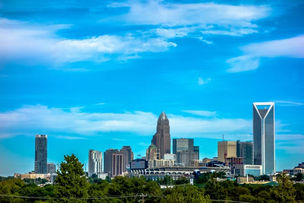 Charlotte north carolina Stadt Skyline — Stockfoto