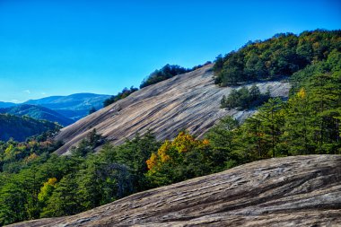 Stone mountain Kuzey carolina sahne sonbahar mevsiminde