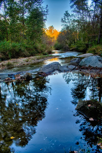 Stone north carolina berglandschap tijdens de herfst seizoen — Stockfoto