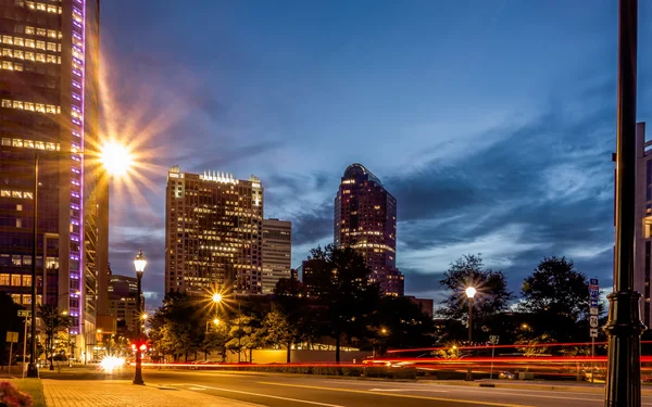 Charlotte norte carolina vistas alrededor del centro de la ciudad — Foto de Stock