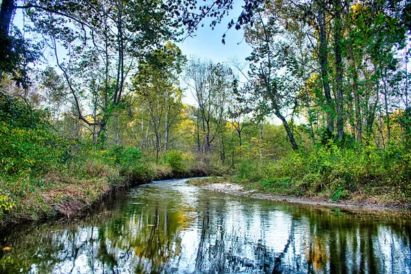 Pierre montagne nord carolina paysage pendant la saison d'automne — Photo