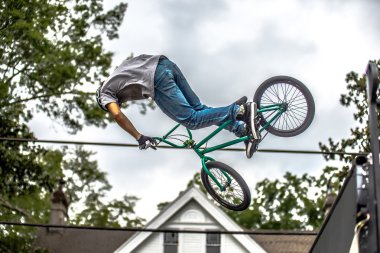 bmx extreme takım dublör şehir merkezinde yapma york Güney Carolina'da