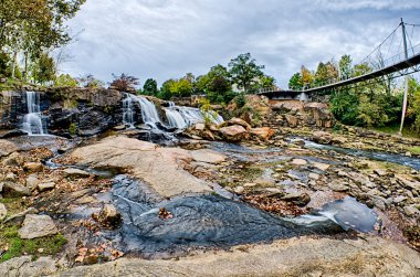 Şehir greenville Güney Carolina falls park çevresinde