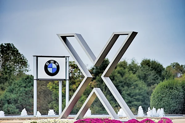 SPARTANBURG SC - Octubre 2015 signo en la planta de montaje de BMW i —  Fotos de Stock