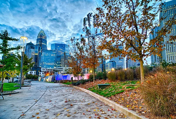 Charlotte north carolina frühmorgens sonnenaufgang — Stockfoto