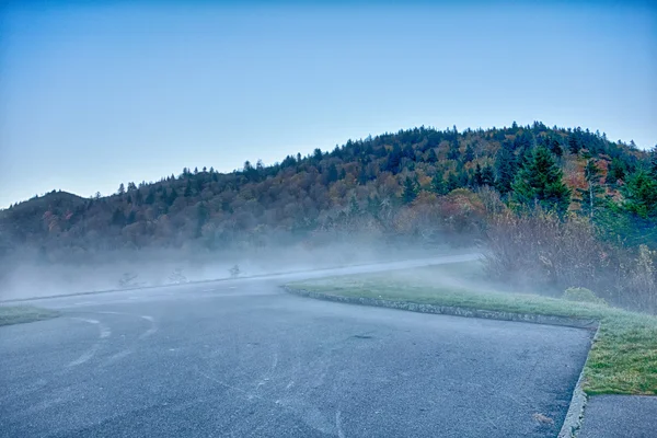 Escénico Blue Ridge Parkway Apalaches Montañas Humeantes otoño La — Foto de Stock