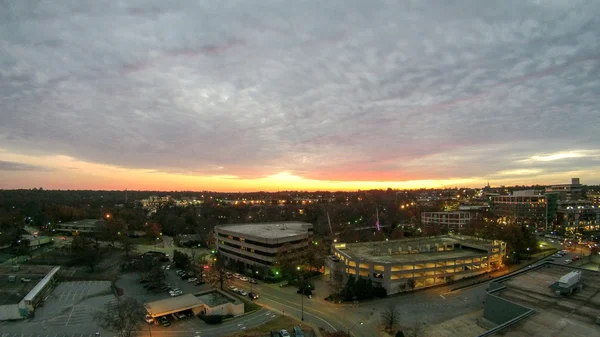 Vista aerea di greenville sud carolina skyline paesaggio urbano — Foto Stock