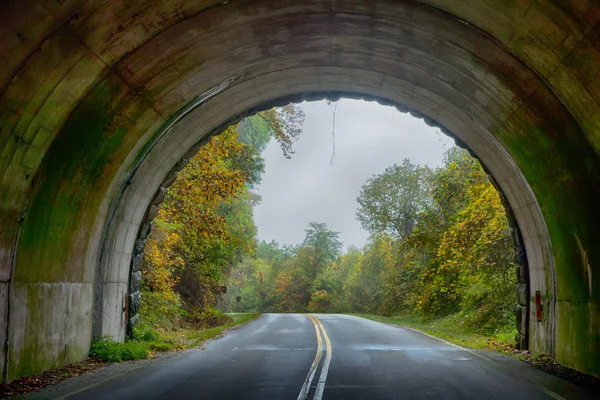 Tunnel on the Blue Ridge Parkway in North Carolina Stock Image
