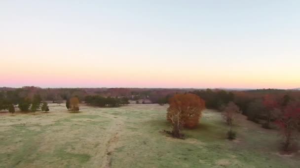 tôt le matin paysage agricole givré 