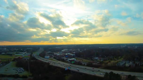 Charlotte carolina do norte skyline cidade — Vídeo de Stock