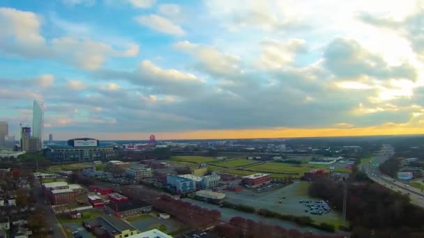 Charlotte carolina do norte skyline cidade — Vídeo de Stock