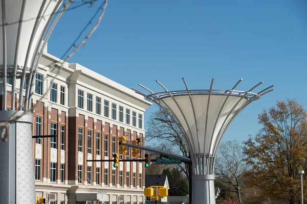 Rock hill south carolina Śródmieście podczas świąt Bożego Narodzenia — Zdjęcie stockowe