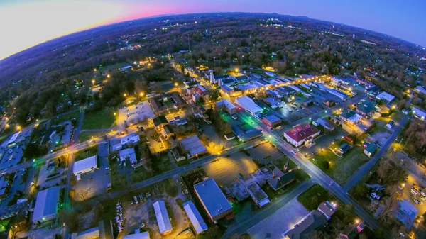 Surplombant la ville de York carolina sud — Photo