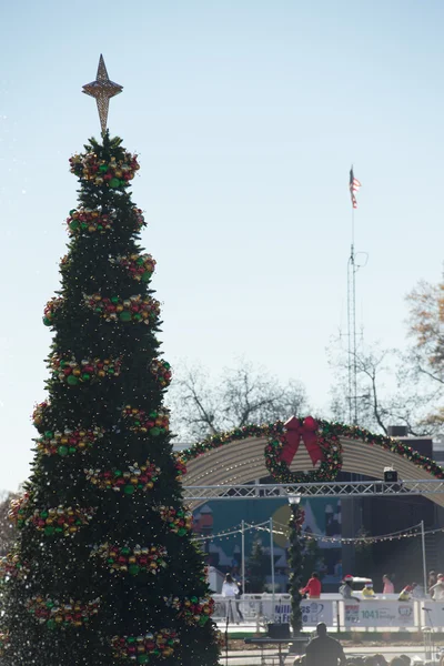 Rock hill sud carolina centre-ville pendant la saison de Noël — Photo