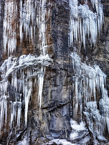 Helados helados paisaje en la montaña de granito —  Fotos de Stock